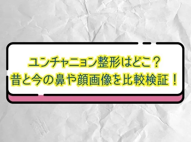 ユンチャニョン　整形