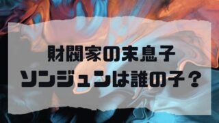 財閥家の末息子ソンジュンは誰の子?最終回ドジュンはどうなったかあらすじ解説!