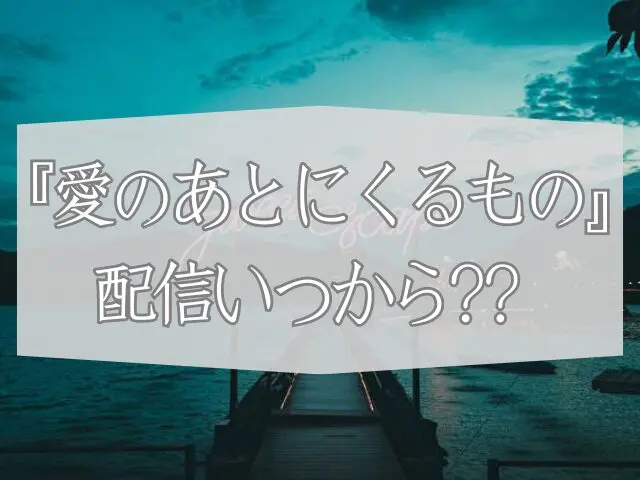 愛のあとにくるもの　配信時間