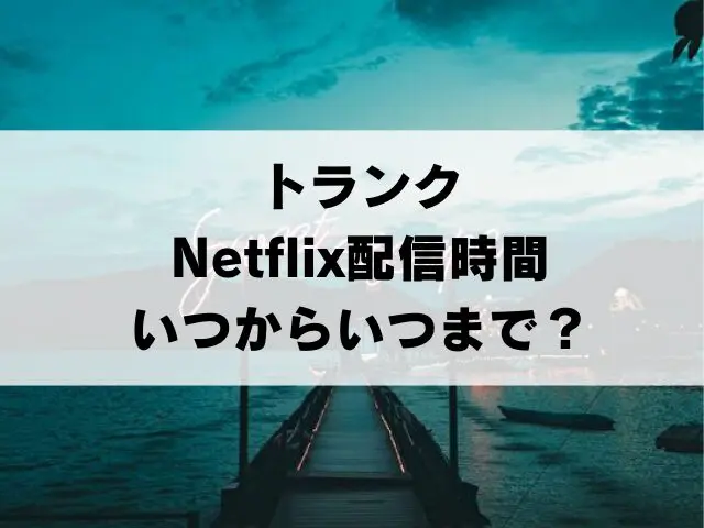 トランク　Netflix