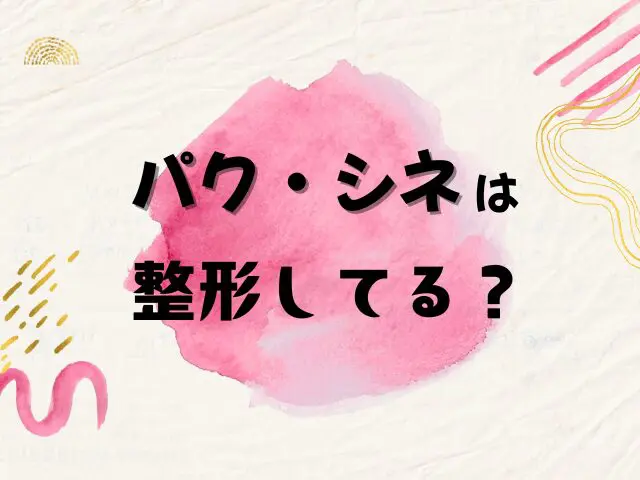 パクシネ　整形　顔が変わった